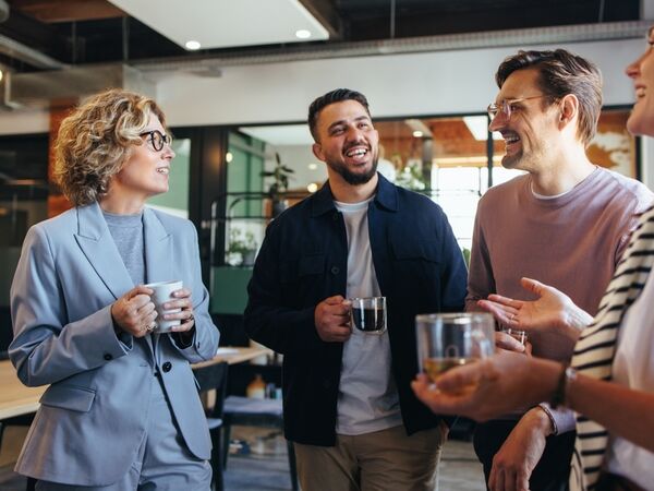 colleagues chatting_2