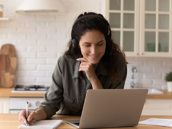 Woman at computer