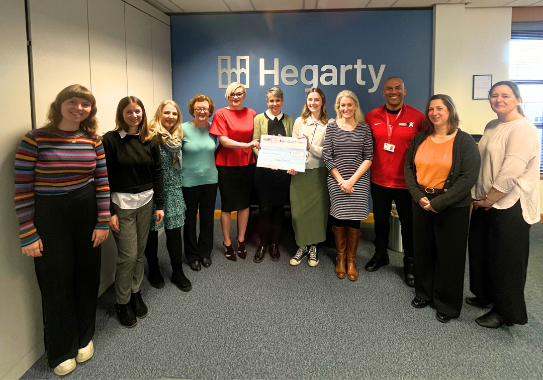 Hegarty donate a total of 16000 to 4 local charities EDIT