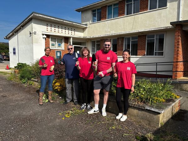 gardening at wake house