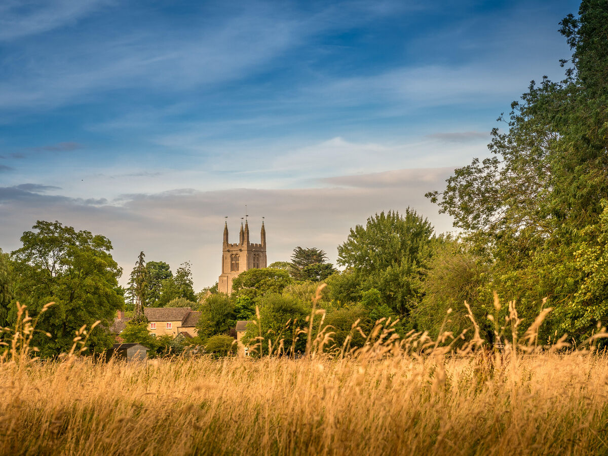 Bourne Abbey and Field