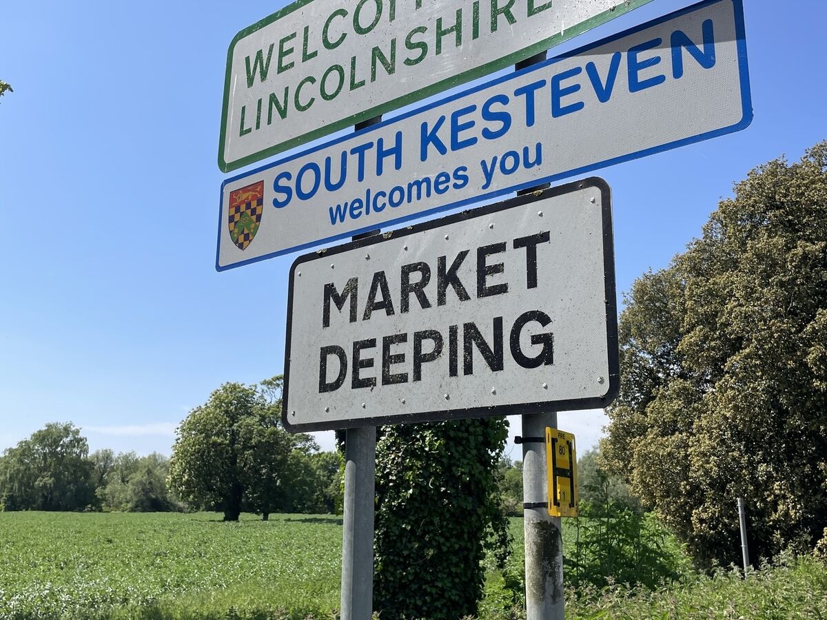 Market Deeping Street Sign