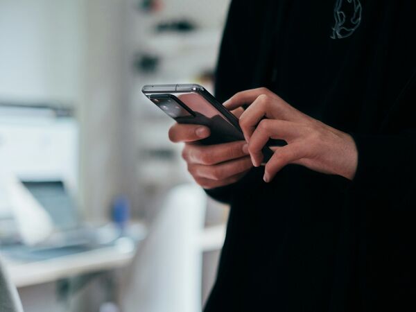 Person with phone